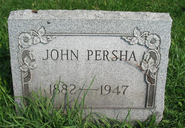 John Persha tombstone